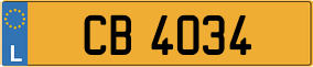 Trailer License Plate